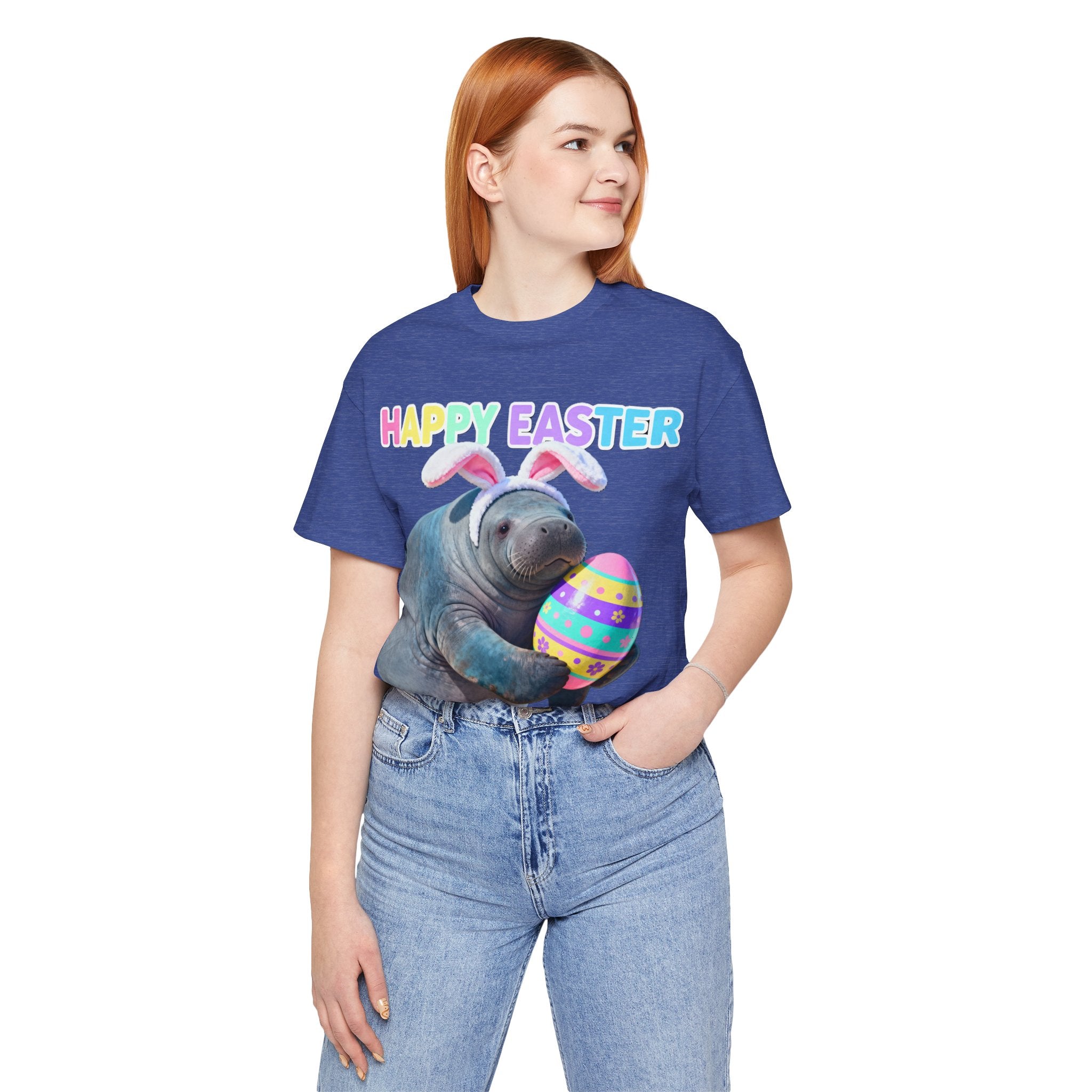 Happy Easter Manatee Shirt – Cute Florida Easter Tee